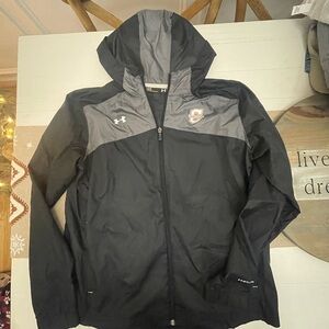 UnderArmour College of Charleston lightweight wind breaker with hood